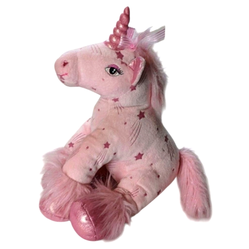 Build A Bear Shooting Stars Pink Unicorn plush Audio